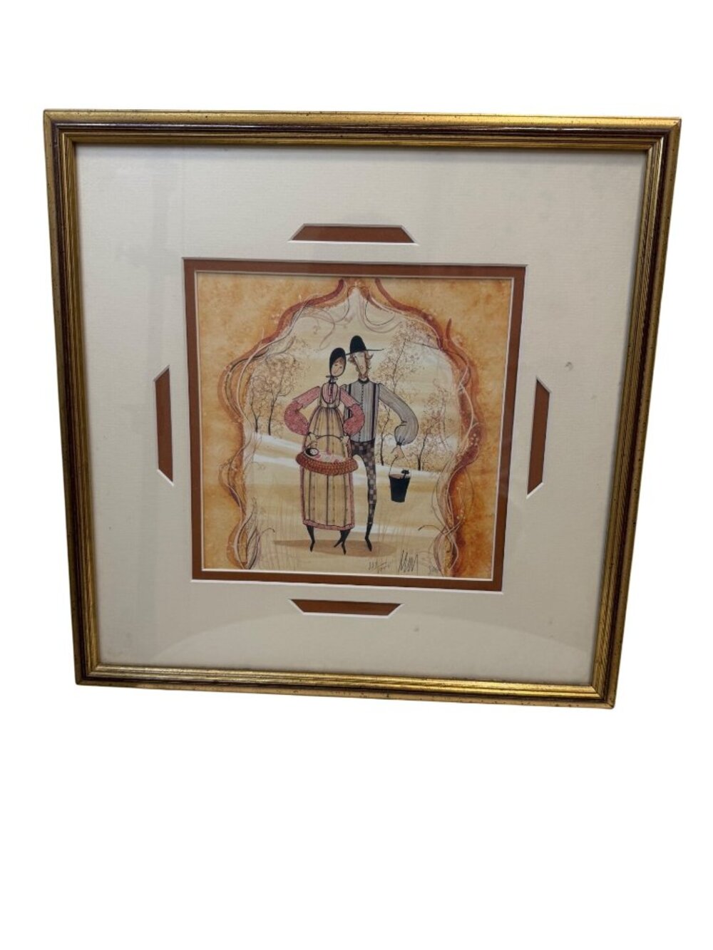 Framed Folk Art Print By California Heritage Gallery Signed & Numbered 887/1000